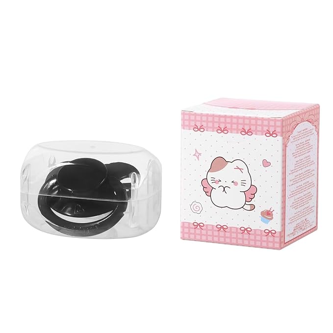 Landofgenie Adult Size Large Shield Pacifiers Butterfly Shaped Cutie Pacifier Black