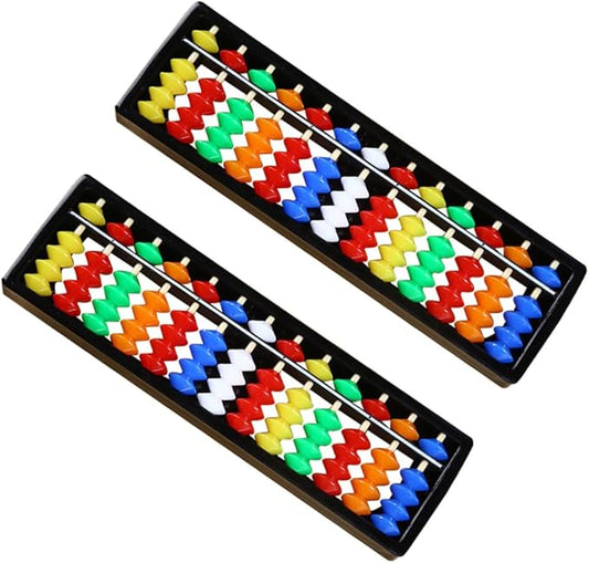 Kids Abacus Math Learning Toy 7.99 Inch Lightweight Beads Counting Tool for Early Math Skills Development and Classroom Use