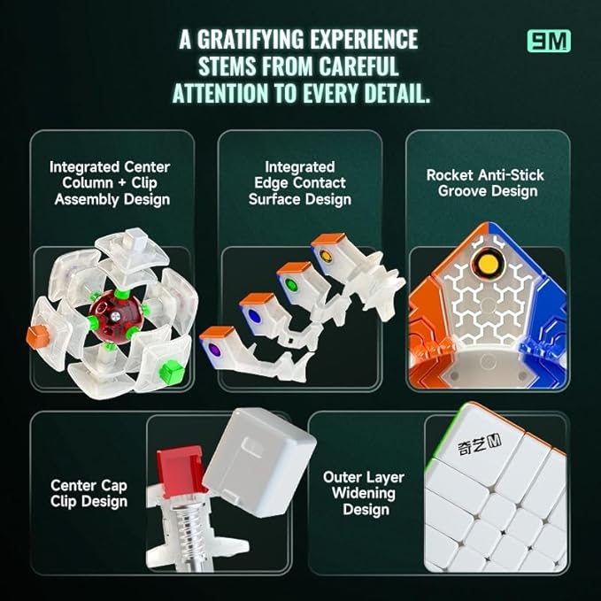 Bukefuno QY Magnetic 9x9 Speed Cube 68MM Magic Stickerless 9 M Education Toys Puzzle Cube 2024 QY 9x9x9 Professional Magnetic Cube
