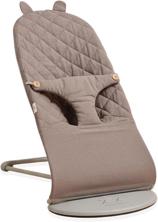Linen Baby Bjorn Bouncer Cover – Compatible with Baby Bjorn Bouncer, 100% Korea-Made Linen, CPSIA Tested, Machine Washable (Cover Only) (Cocoa Linen)