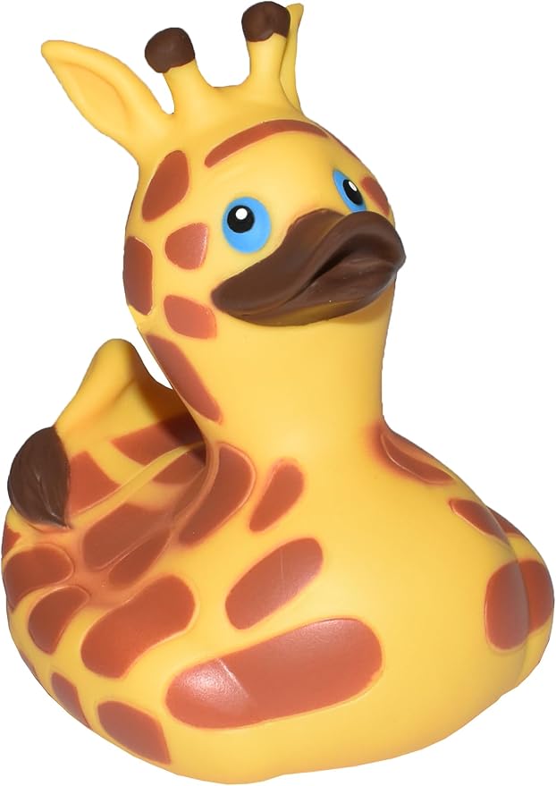 Wild Republic Rubber Ducks, Bath Toys, Kids Gifts, Pool Toys, Water Toys, Giraffe, 4"
