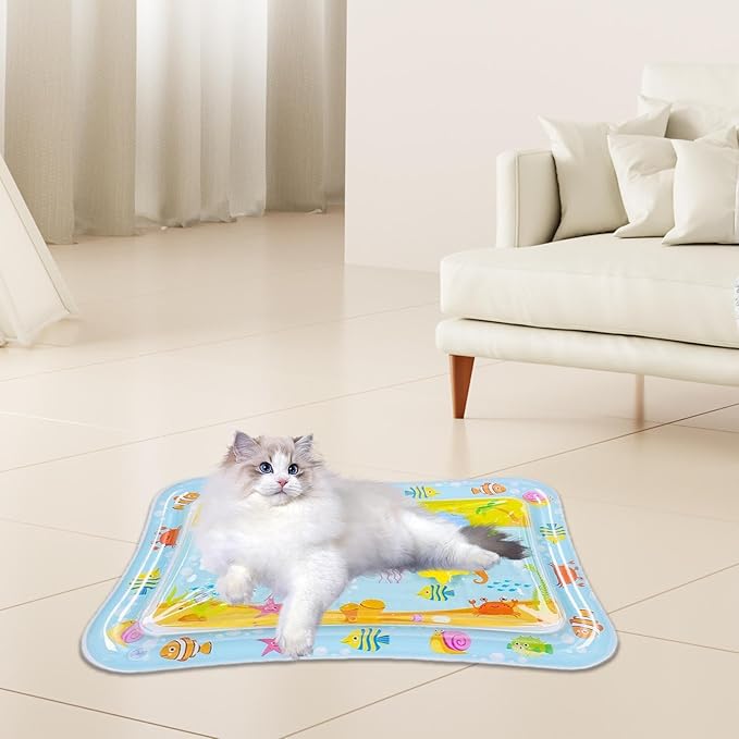 LAFANDE Sensor Water, Pet Cooling Mat, Sensor Water Mat, Water Sensory with Fish for Pet, Water Sensor Mat for Kids, Water Sensory for Cats