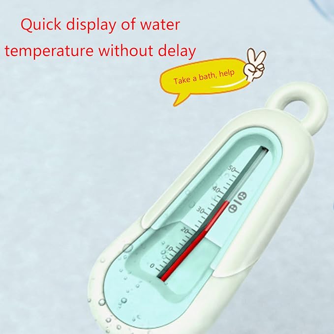 Water Temperature Meter Bath Bathtub Thermometer for Infant Toddlers Baby Care Accessories ABS Temp Test Sensor Temperature Meter 0-50℃ Baby Care Accessories, grass green