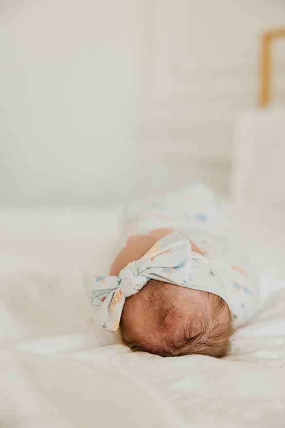 Copper Pearl Baby Bows: Stylish Headbands for Baby Girls, Premium Soft and Stretchy Baby Headbands, Perfect for Newborns, Trendy Designs - Cosmos