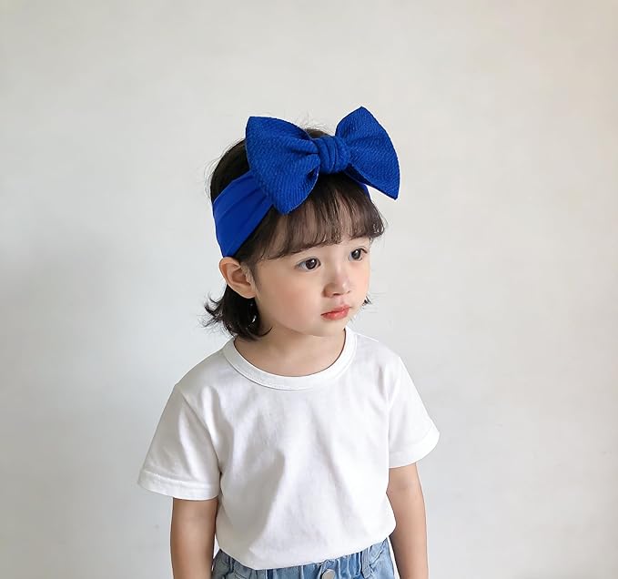 Baby Girl Headbands Nylon Red Bow Hair Accessories for Newborn Infants Toddlers (Y12, FZ)