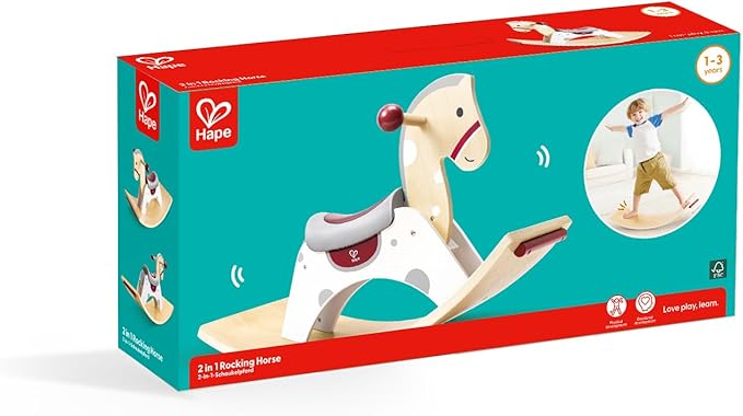 (New Sept) Hape 2 in 1 Rocking Horse