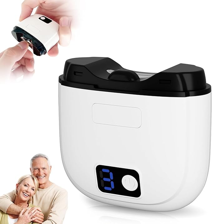 Electric Nail Clippers for Seniors & Adults, 2026 Upgrade 3-Speed Automatic Toenail Trimmer with LED Light and Nail Dust Collector, Portable Rechargeable Nail Cutter for Thick Nails, Babies, and Kids