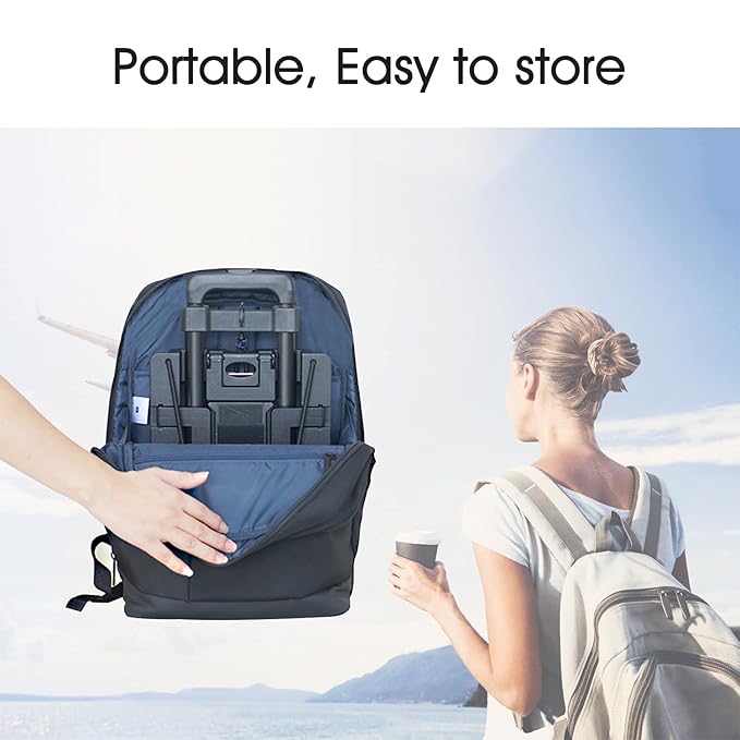 Car Seat Travel Cart for Airport, Foldable Car Seat Dolly & Roller, 90lbs Capacity Car Seat Carrier for Airport Travel, Compact Stowable Base Plate, Universal Fit for Most Brands