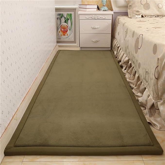 Play Crawling mat for Nursery Baby, Extra Soft Activity Floor Mat for Kids Playroom Bedroom-Olive Green-200 * 300cm