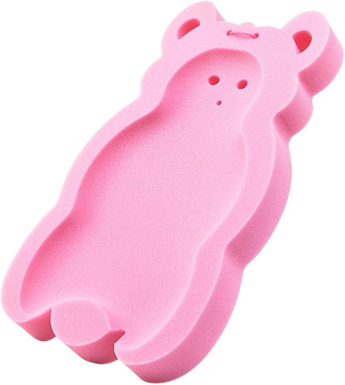 Baby Bath Cushion Infant Bath Sponge Bath Mat Removable Newborn Skid Proof Sponge Mat Soft Thicken Baby Bathtub Sponge Cushion for Newborn Baby Infant ()