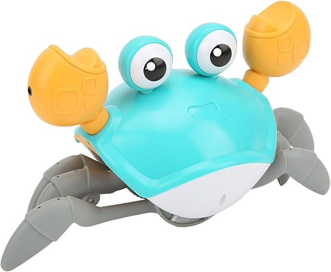 Crawling Crab Baby Toy,Tummy Time Musical Walking Dancing Crab Toys for Babies Toddler Interactive Development Toy