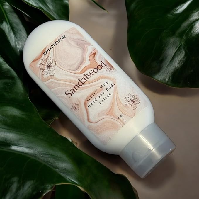 Sandalwood Scented Hand and Body Lotion-Women's Skin Care-Goats' Milk Lotion-Essential oil-Moisturizer