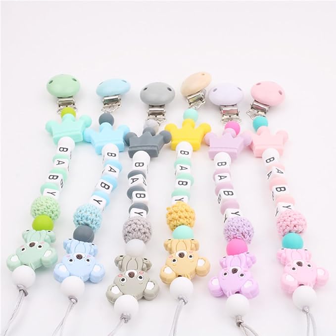 Personalized Pacifier Clip Customized Pacifier Clip with Custom Name Custom Pacifier Clip Holder with Name
