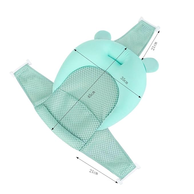 Baby Bath Seat Support Net Soft Infant Bathing Seat Support Mat Suspension Shower Pad Adjustable Non-Slip Newborn Bathtub Sling Mat Baby Sink Bather Tub Shower Net Bathtub Sit Up Mesh 0-6 Month
