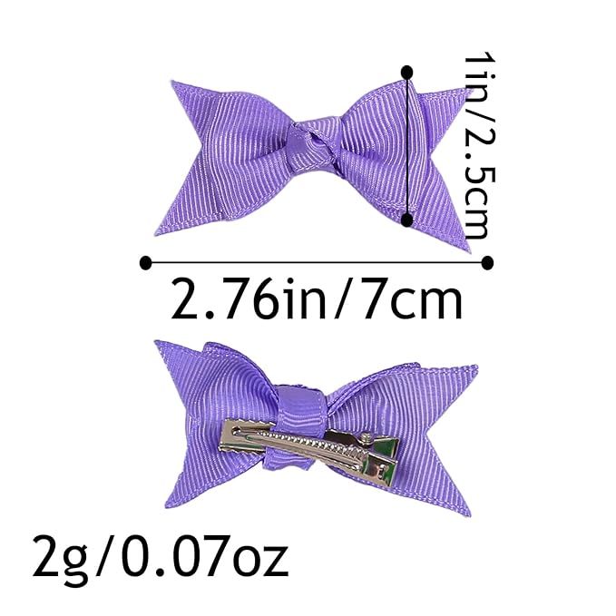 XIMA Mini Hair Bows Clip for Baby Girls,2.7inch 30colors Grosgrain Ribbon Kont Bows Toddler Hair Accessories with Alligator Clips for Toddlers Baby Girls Kids Teens in Pairs Pack of 60