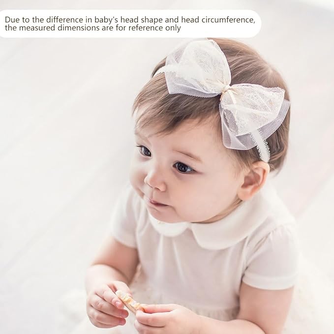 Bethynas Baby Girls Cute Bow-knot Headband Soft Lace Floral Hairbands Newborn Infant Toddlers Kids Hair Accessories (Style 11)