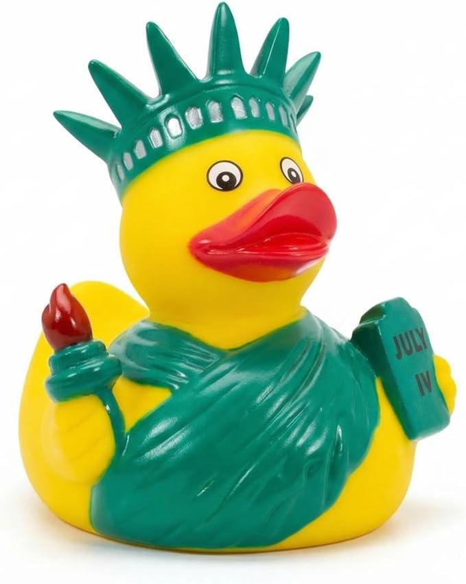 Artisan Owl New York City Souvenir 4" Yellow Rubber Duck (Statue of Liberty Rubber Duck)