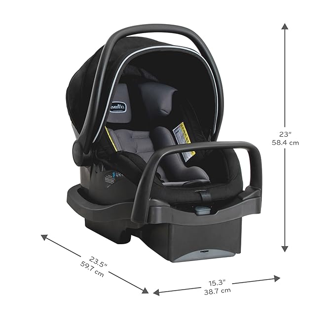 Pivot Xpand Modular Travel System with LiteMax Infant Car Seat with Anti-Rebound Bar (Ayrshire Black)