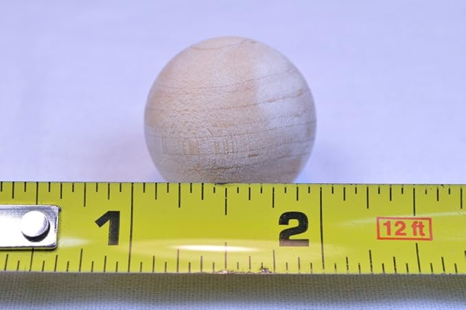1" Wooden Ball - 20 Pack