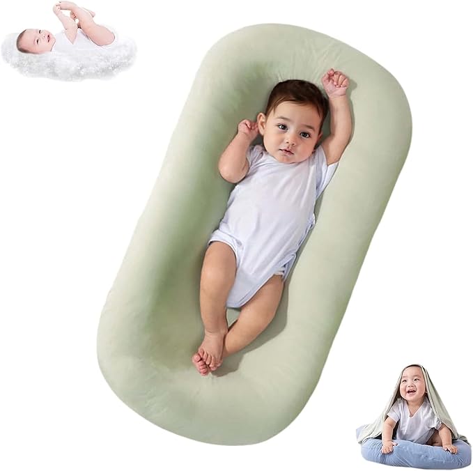 Lucakuins Baby Lounger Cover for Infants Loungers 0-24 Months, 100% Cotton Soft and Breathable Lounger Slipcover（Only Lounger Cover, Without The Lounger） (004, OneSize)