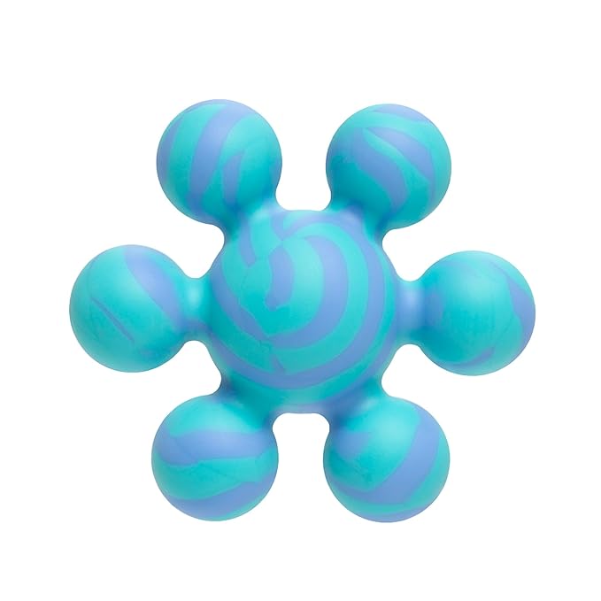 Ubbi Joinibble Teether for Babies, Food-Grade Platinum Silicone, Soothes Teething and Massages Gums, BPA and PVC-Free, Blue