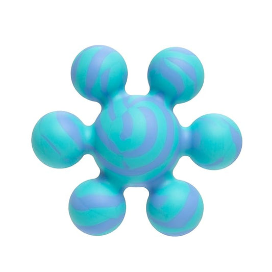 Ubbi Joinibble Teether for Babies, Food-Grade Platinum Silicone, Soothes Teething and Massages Gums, BPA and PVC-Free, Blue