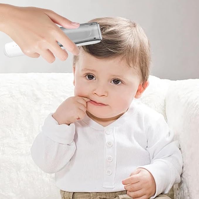 Low Noise Hair Trimmer - Quiet Baby Hair Clippers, Baby Hair Clippers | Electric Baby Hair Clipper Cordless Rechargeable, Kids Low Noise Haircut Trimmers, Waterproof Childrens Silent Hair Clippers