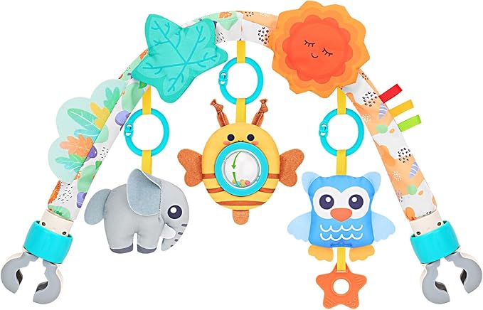 Car Seat Toys for Babies 0-6 Months,Arch Stroller Toys for Infant 0-6 Months,Mobile for Bassinet Bouncer Hanging Toys Fit for Crib,Stroller,Car Seat Shower Gifts for Baby 6-12 Months(Animals)