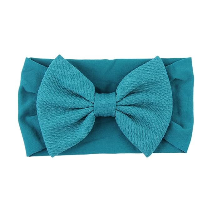 Toptim Headbands Solid Bows for Baby Girls' Comfortable Headwraps for Newborn Infant Toddler Kids 11-Pack
