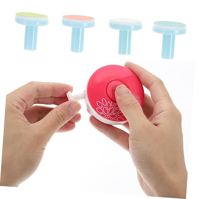 FOMIYES Nail File Replacement Pads, 8Pcs Electric Nail Grinding Heads for Standard Electric Newborn Nail Trimmer Polisher Random Color