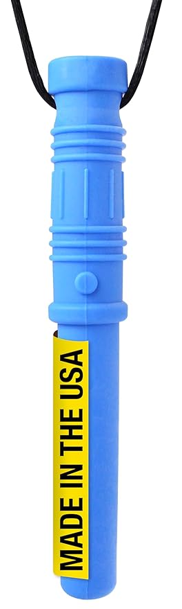 ARK Bite Saber, Chew Necklaces for Sensory Kids and Adults, Oral Fidget for Autism, ADHD, SPD, Anxiety, Medical-Grade Sensory Chew Necklace, XXT, Very Firm, Royal Blue