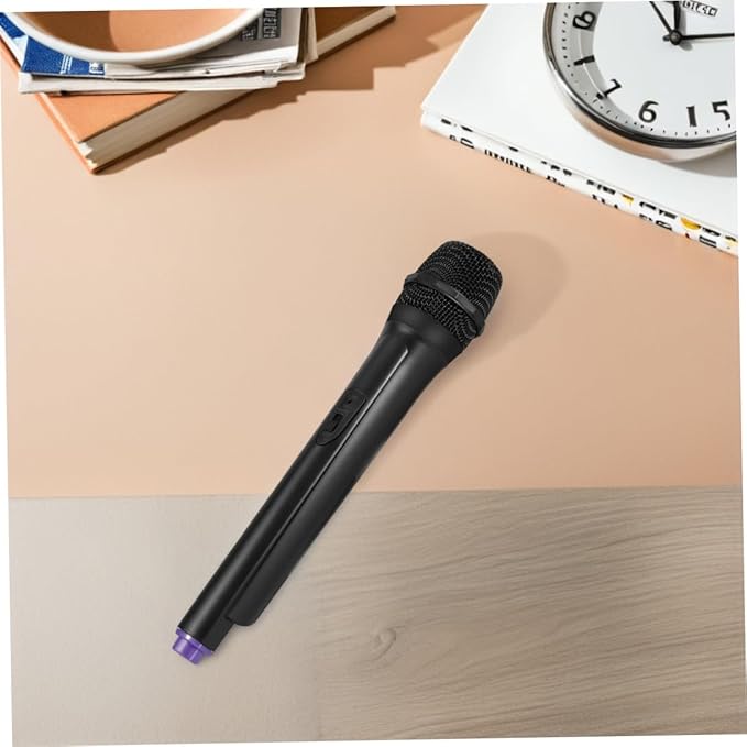 Ipetboom Simulated Microphone Toy, 1 Pc Fake Microphone Pretend Play Mic Karaoke Prop Fun Birthday Party Favors