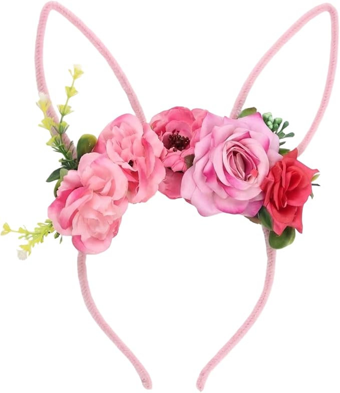 Children Easter Bunny Ears Headband Long Ear Hairband for Baby Girls Infant Toddlers Kids