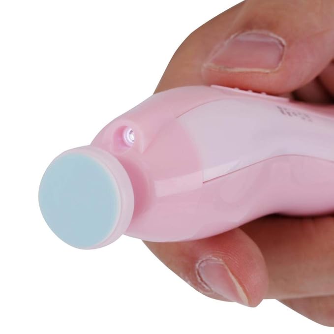 Safe Baby Electric Nail Clipper,6 In 1 Baby Nail File Kit, Baby Essential Nail Care Kit,Electric Baby Nail Trimmer, Baby Nail File Kit, for Newborn Infant Toddler(Pink)