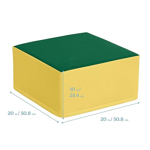 ECR4Kids SoftZone Pedestal Play Block Corner Climber, Beginner Playset, Assorted