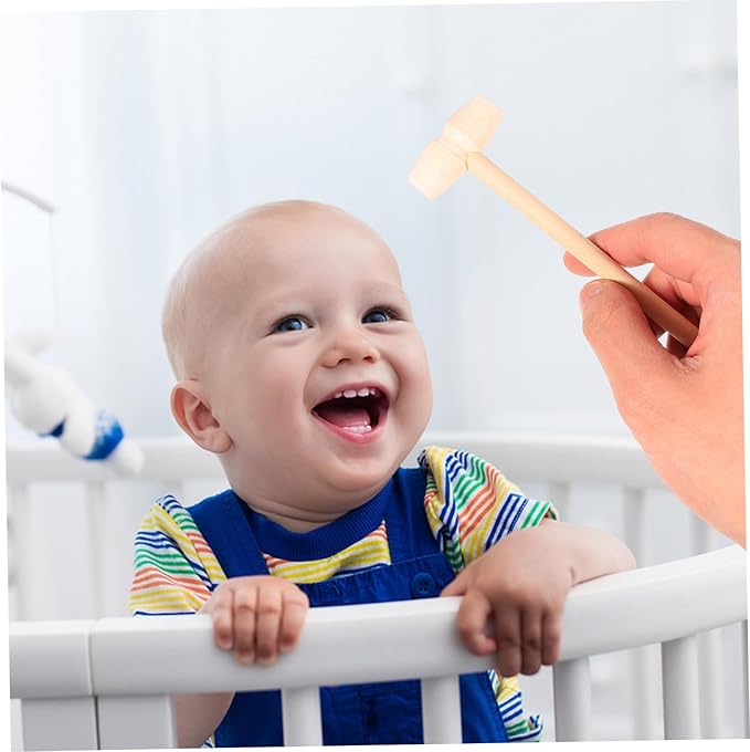 DECHOUS 12pcs Mallet Toy Hammers for Boys and Girls Gavel Toy Develop Dexterity Arm Movement Safe for Toddlers