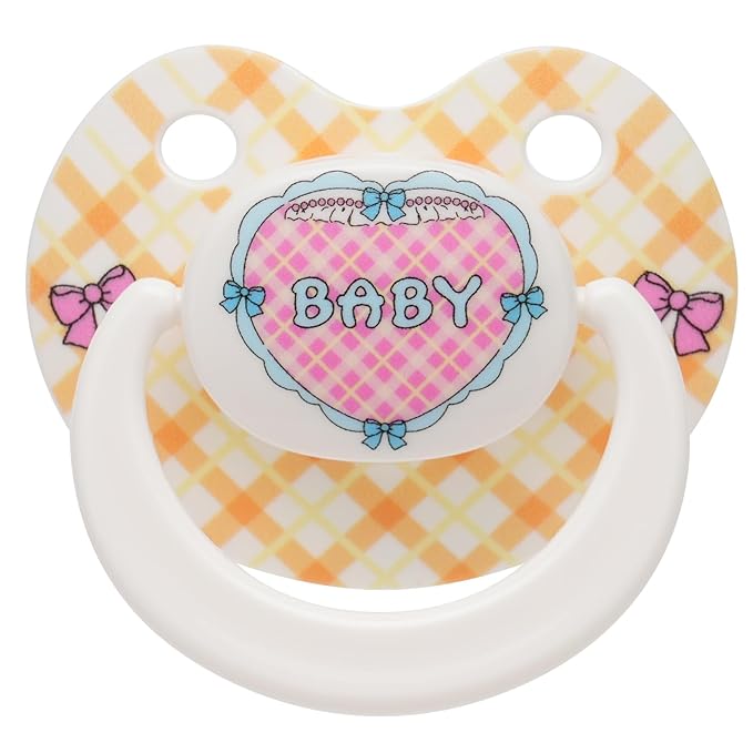 Cute Adult Size Pacifier: Big Shield Paci for Anxiety - Pretty Soft Silicone Nipple for Sleep - Butterfly Bows Large Binky for Autism with Case