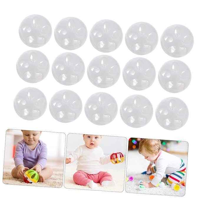 50Pcs Rattle Balls Inserts Repair Doll Noise Maker Noise Maker Insert Rattle Toy for Baby Pet Toy Animal Puppet Doll 28mm