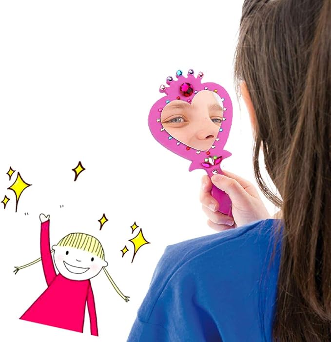 RICHNESS Little Girls Princess Mirrors Make Your Own Mirrors Princess Party Favors Pack of 6