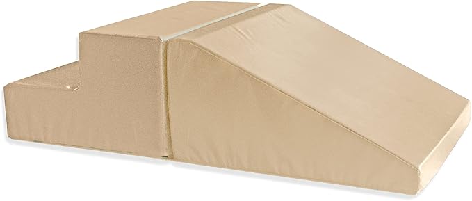 Foamnasium Up and Down Set, Indoor Foam Playset, 2 Piece Soft Toddler and Active Kids Play Foam Climber for Balancing, Crawling, Climbing, Sliding and Jumping, Made in The US, Enhanced Camel