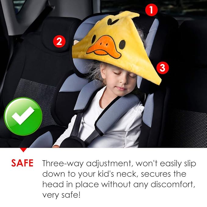 Car Seat Head Support Toddler Head Strap for Car Seat Baby Head Protector Stroller Car Seat Sleeping Headrest for Toddler Child Children Kids Infant