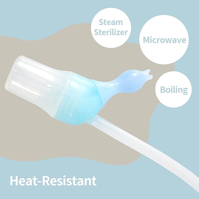 Pigeon Baby Nasal Aspirator with Silicone Rubber Nose Nozzle, Comes with an Exclusive Case