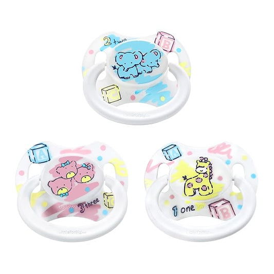 LittleForBig Bigshield Generation-II Adult Sized Pacifier Printed Set - Vintage Baby Pattern