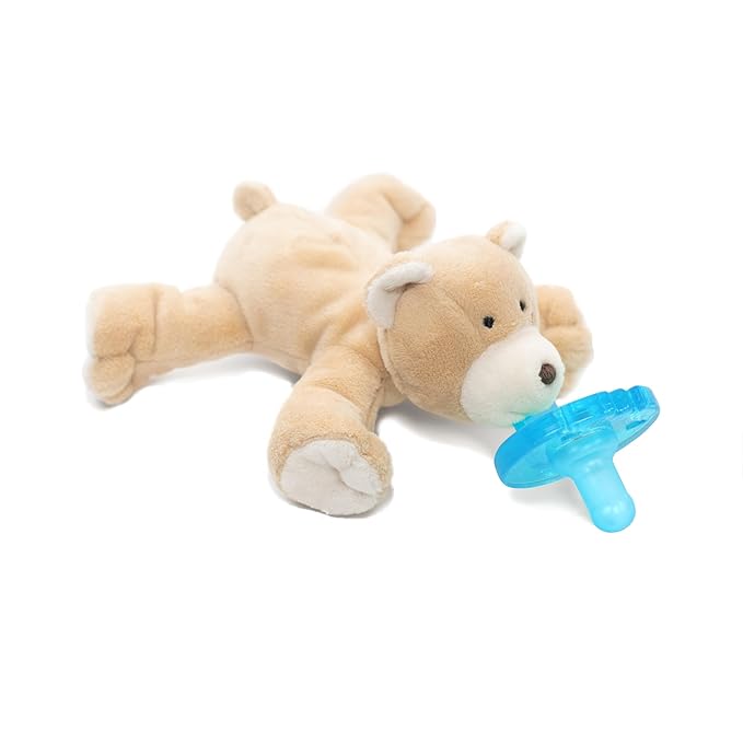 WubbaNub Infant Pacifier - Heart Warrior Bear