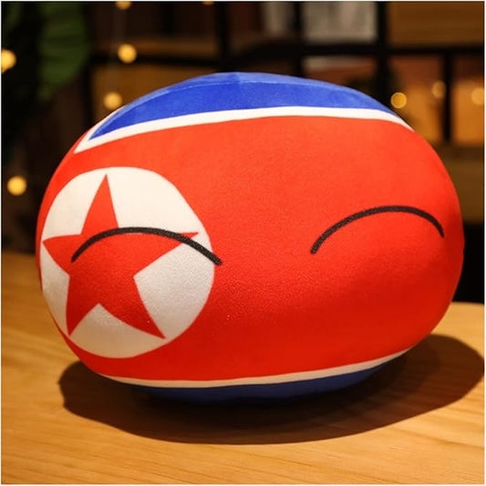 10/30/40cm Country Ball Decorate Polish Ball Plush Country Ball USA France UK Japan Germany Italy Decor (Color : 15, Size : 30CM)