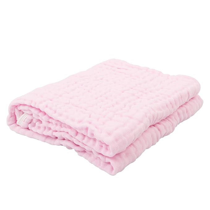 babygoal Baby Bath Towels 2 Pack, 100% Muslin Cotton Hooded Towel for Newborn,Toddler,Infant, Absorbent & Hypoallergenic Baby Gift for Boys Girls 35"x35" T0102