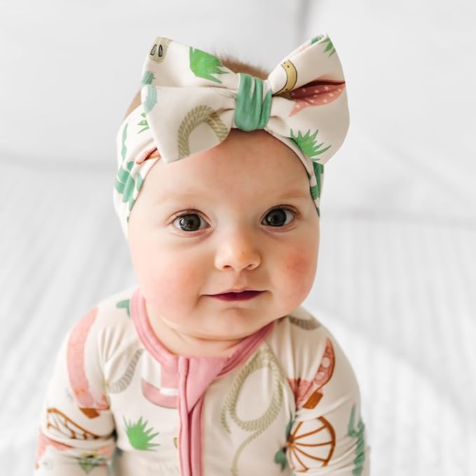 Little Sleepies Luxe Bow Headband, Ready to Rodeo