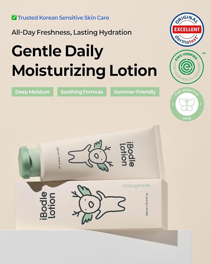 Korean Moisturizing Baby Lotion – Ceramide & Centella for Skin Barrier Care | pH-Balanced, Lightweight Texture, Fruity Scent | Safe Daily Moisture for Newborns & Toddlers, 10.14 fl. Oz