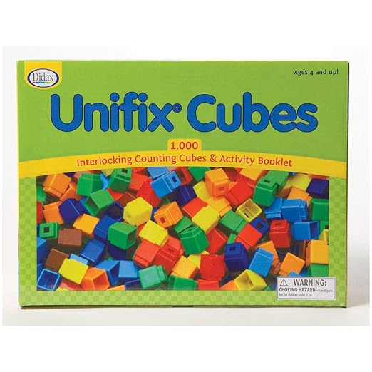 Didax Unifix Cubes,Set of 1000,(Pack of 4)