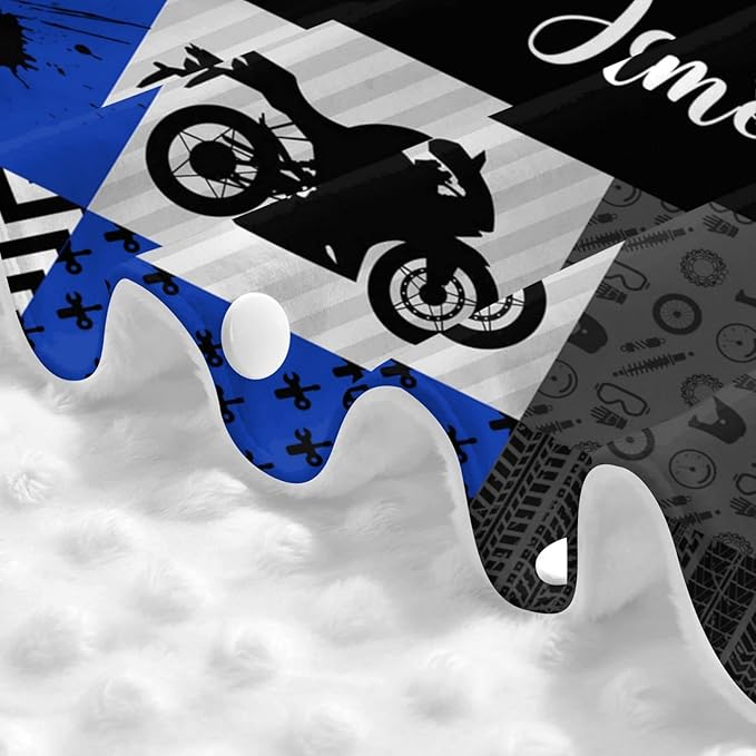Personalized Baby Car Seat Canopy for Babies with Name, Custom Car Seat Covers for Boys, Infant Opening Minky Nursing Breastfeeding Stroller Cover Carseat Canopies for Newborn (Motocross Dirt Bike)